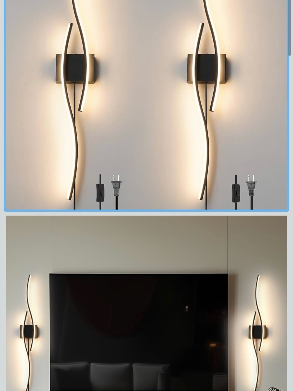 Daunton Modern Hardwired Wall Sconce Set of 2 lights